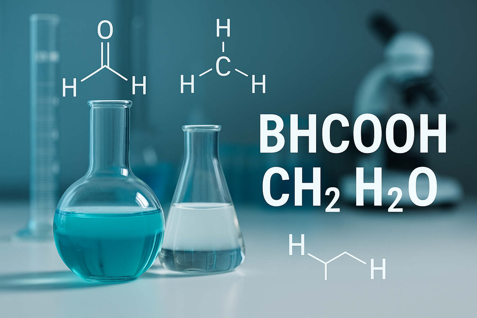 bhcooh-ch2-h2o,,,,,Visual showing chemical process involving BHCOOH CH₂ H₂O
